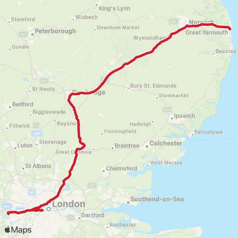 National Express Bus Station - Market Gates map