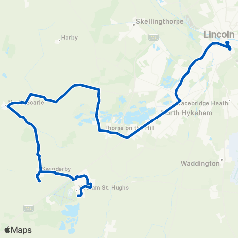 PC Coaches Greenfinch Crescent - Central Bus Sta map