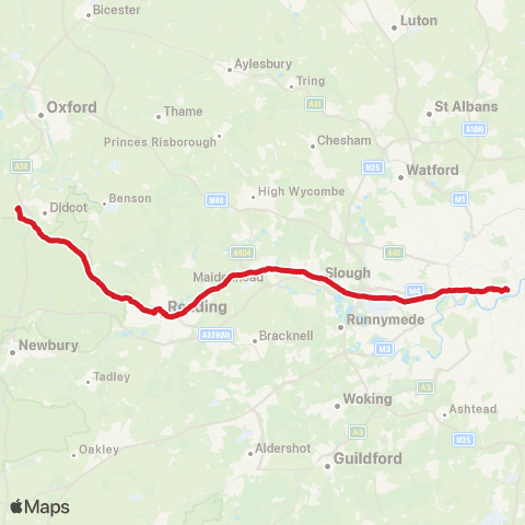 National Express Victoria Coach Sta - Truck Festival Steventon map