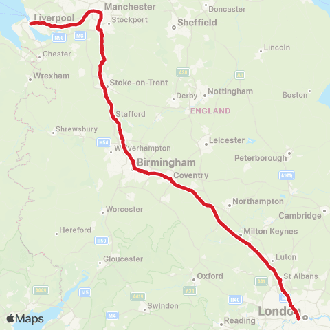 National Express Victoria Coach Sta - Manchester Central Coach Sta map