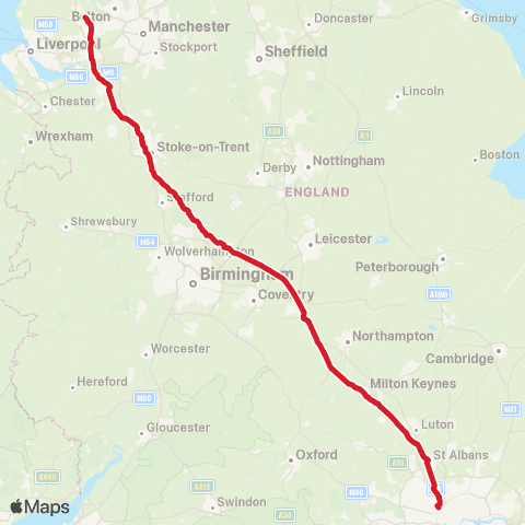 National Express Wigan Bus Sta - Wembley Stadium Pink Coach Parking S Way map