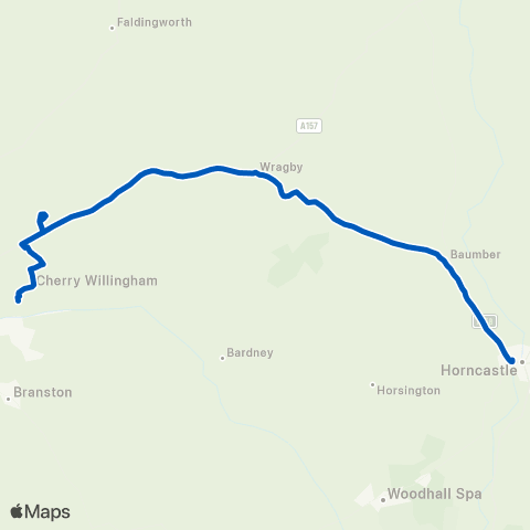 PC Coaches Fiskerton Rd - Queen Elizabeth Sch Bus Pk map