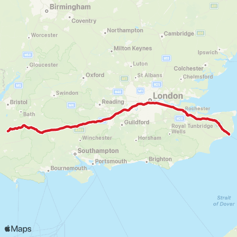 National Express Glastonbury Festival Coach Pk - Pencester Rd map