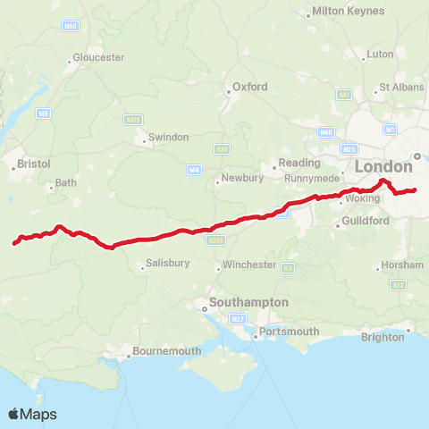 National Express Pk Ln / Fairfield Halls - Glastonbury Festival Coach Pk map