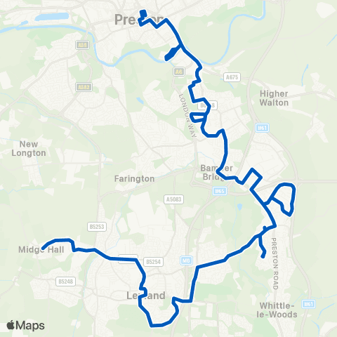 Holmeswood Coaches Ltd Methodist Church - Arrival Stand map