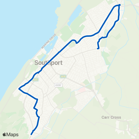 Maghull Coaches  map