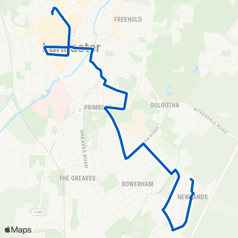 Kirkby Lonsdale Coaches Farmdale Road - Bus Station map