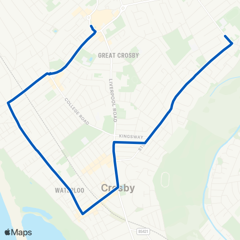Maghull Coaches  map