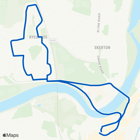 Kirkby Lonsdale Coaches Bus Station - Bus Station map