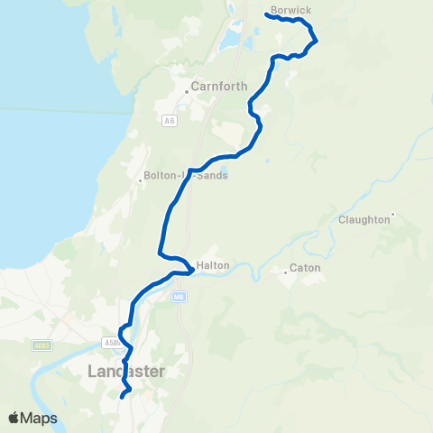 Kirkby Lonsdale Coaches  map