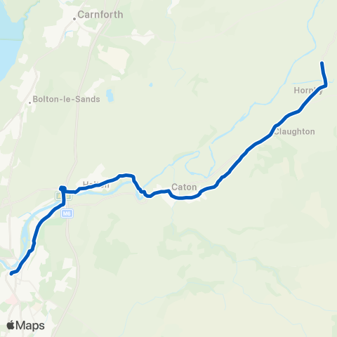 Kirkby Lonsdale Coaches Bus Station - Kirkby Lonsdale Booth's map