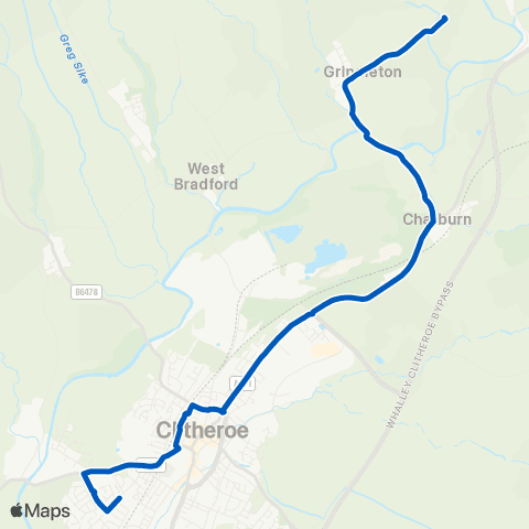 Moving People Bowland County High School - Dean Meadow map