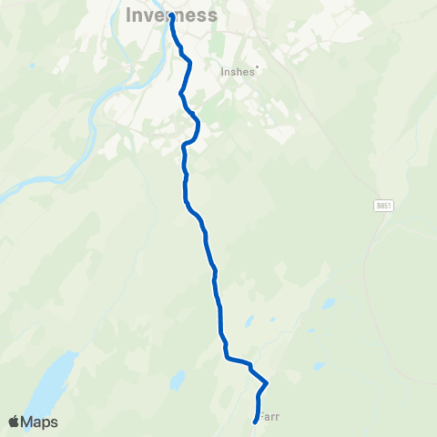 Highland Council Town House - Knockie Lodge map
