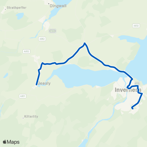 Highland Council The Square - Asda map