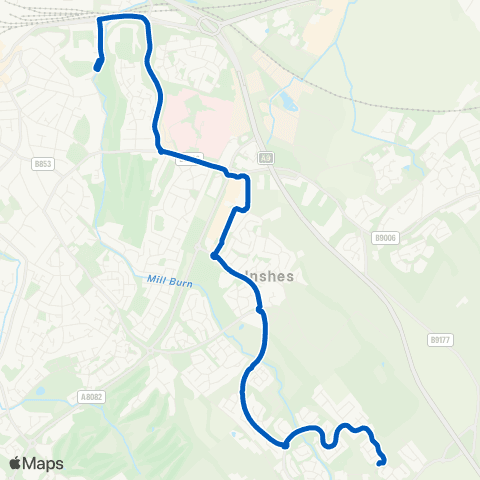 Highland Council Millburn Academy - Pinewood Court map