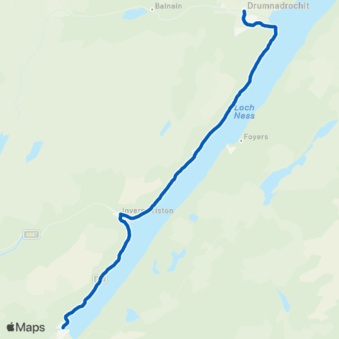 Highland Council Tourist Information - Drum Green map