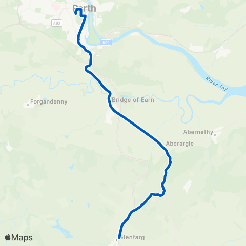 Glenfarg Community Transport Group Park and Ride - Bus Station map
