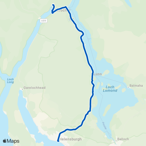Garelochhead Minibuses & Coaches Helensburgh Railway Sta - Forestry Houses map