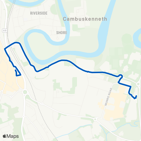 Hunters Executive Coaches Bus Station - Springkerse Park and Ride map
