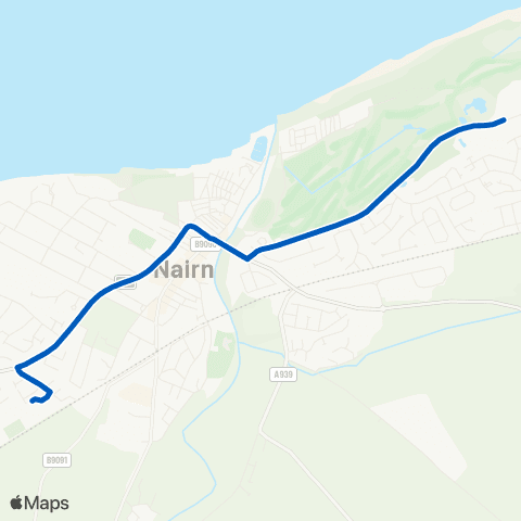 Highland Council Nairn Academy - Kingsteps House map
