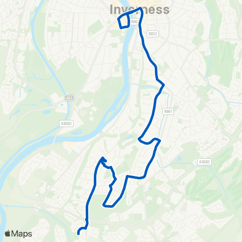 Highland Council Town House - Holm Dell Avenue map