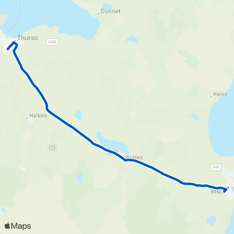 Highland Council Wick Community Campus - Technical Coll map