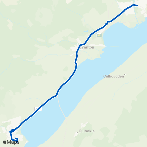 Highland Council Hill Street - Royal Bank of Scotland map