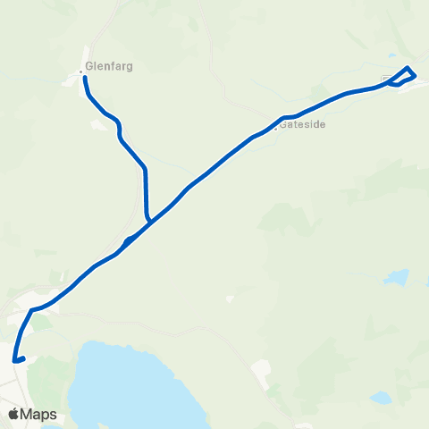 Glenfarg Community Transport Group Ladeside - Ladeside map