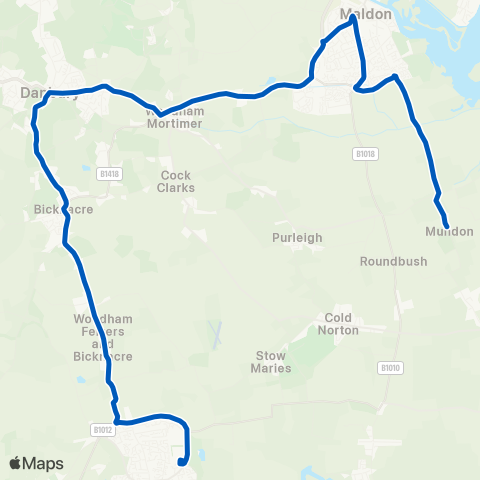 Fords Coaches  map