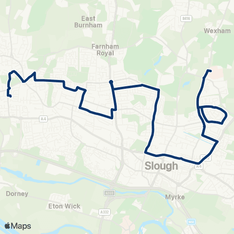 First Berkshire & The Thames Valley Wexham Park Hosp - Priory Estate Shops map
