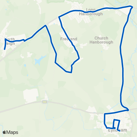 First & Last Mile Eynsham Church - Common Close map