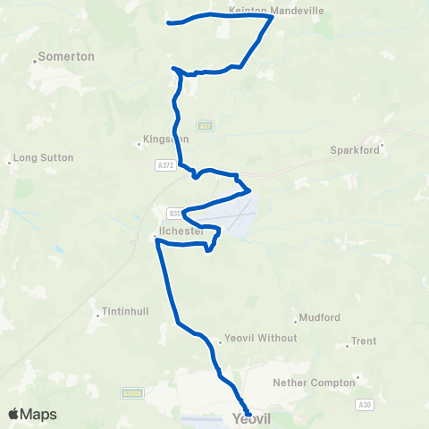Mendip Community Transport Lower Farm - The Borough map