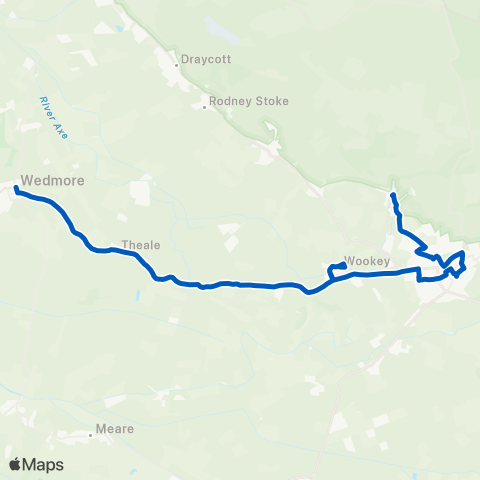 Mendip Community Transport Wookey Hole Car Park - The Borough Yard map