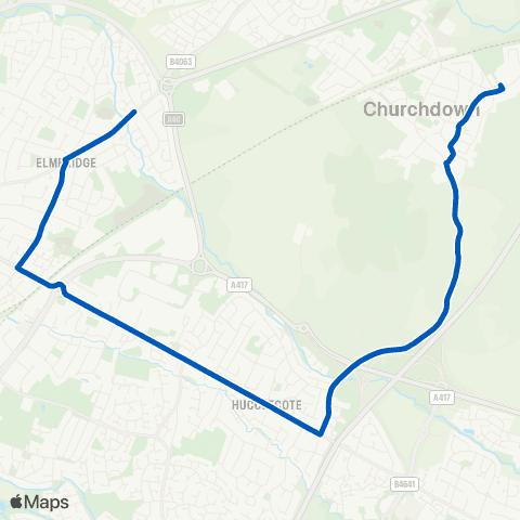 John Dix Travel Chosen Hill Sch Grounds - Greyhound Gardens map
