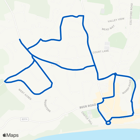 Hatch Green Coaches  map