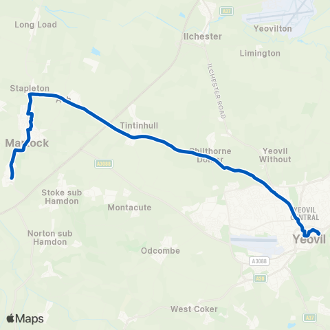 Hatch Green Coaches  map