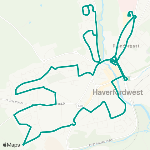 Pembrokeshire County Council  map