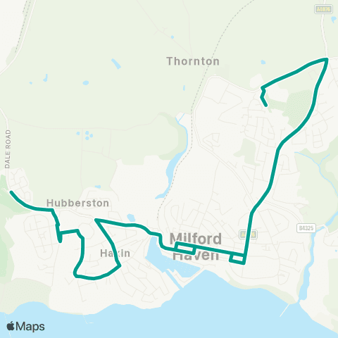 Pembrokeshire County Council Dale Road - Milford Haven School map