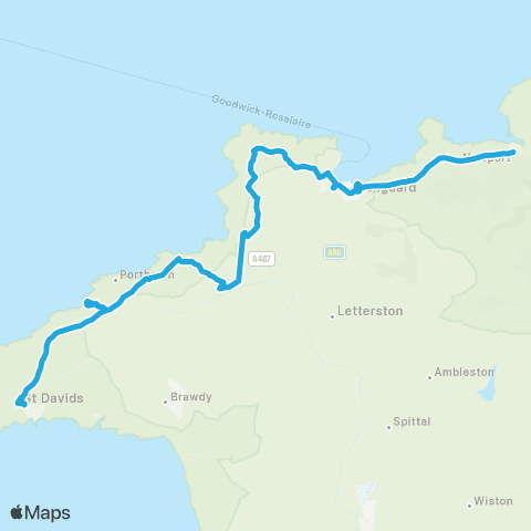 Richards Bros Caerfai Road - Castle Hotel map