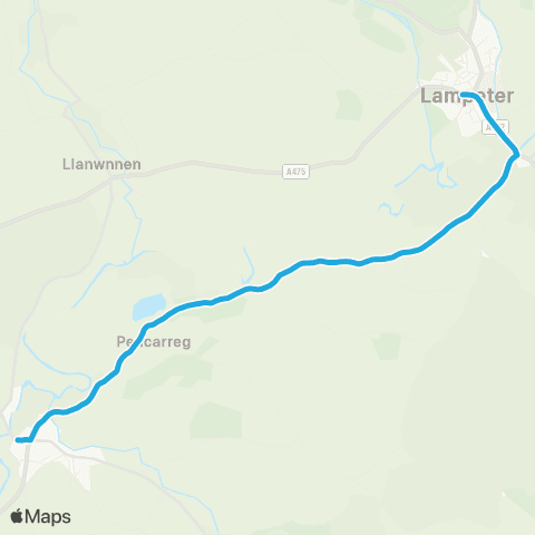 Richards Bros Rhiw San Pedr - Black Lion map