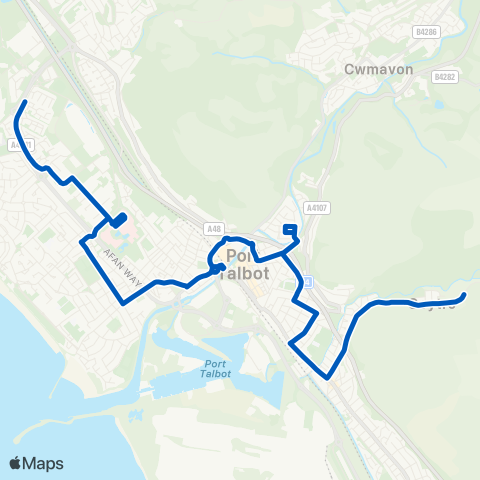 Ridgways Coaches  map