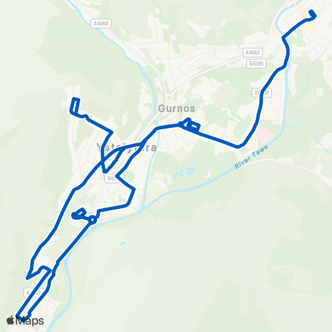South Wales Transport  map
