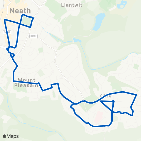 South Wales Transport  map