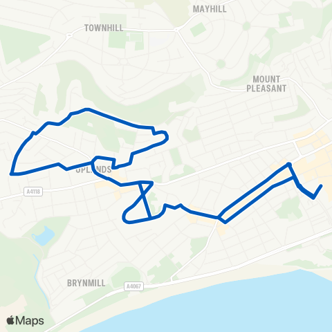 South Wales Transport  map