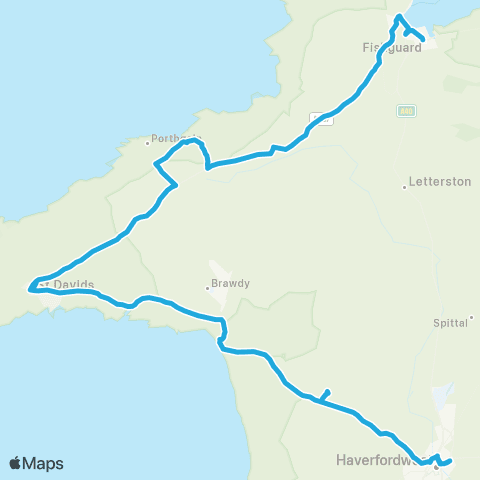 Richards Bros Ffordd Yr Efail 2 - Haverfordwest Railway Sta map
