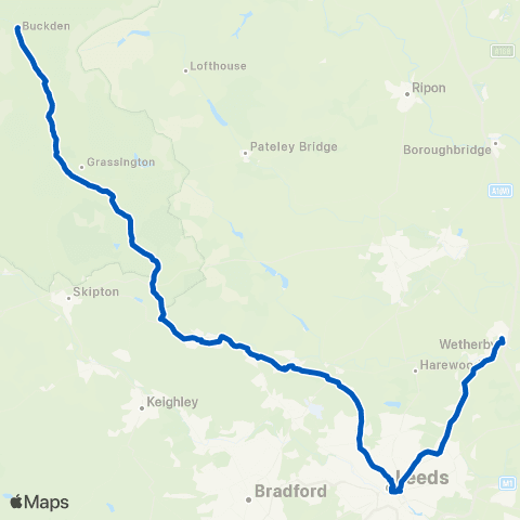 York Pullman Ilkley Bus Station - Car Park map