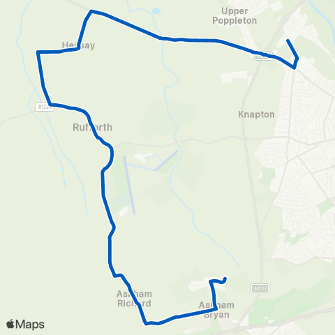 York Pullman Main Street - Manor School Grounds map
