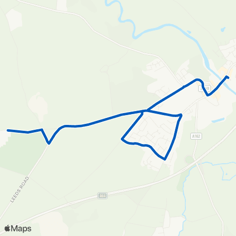 York Pullman Tadcaster Grammar School - Auster Bank map