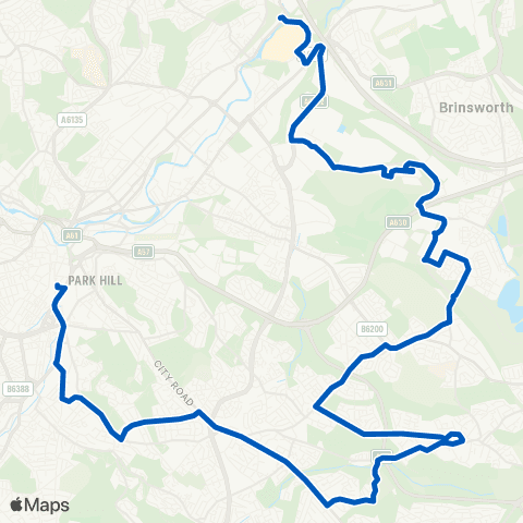 TM Travel Cross St / Tannery St - Sheffield Interchange / C5 map