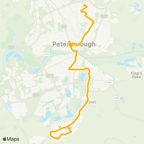 East Midlands Herald Way - Serpentine Green map